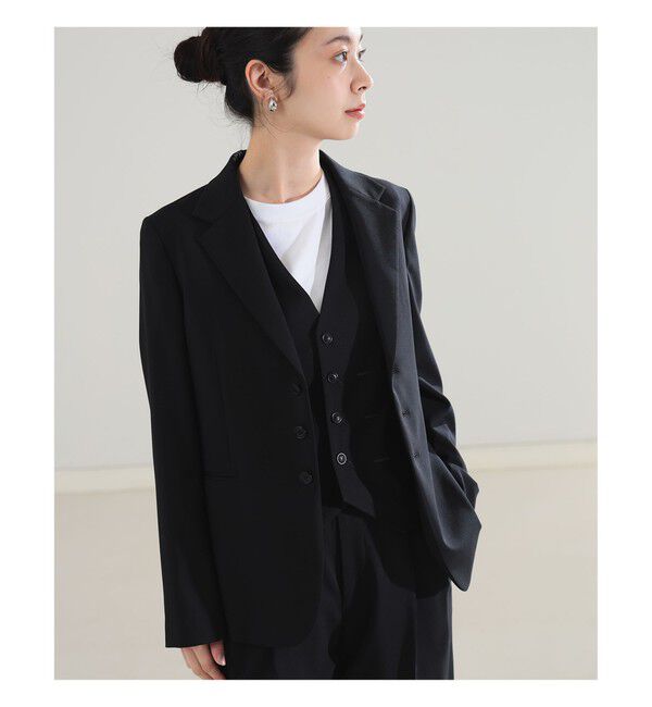 Demi-Luxe BEAMS 「AK+1 / スーパーブラック ジャケット」|テーラードジャケット|BLACK