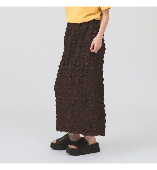 Ray BEAMS 「ストレッチ ジャカード タイト スカート」|スカート|BROWN