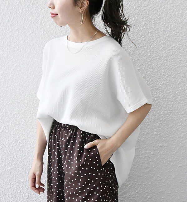 SHIPS any「SHIPS any:〈洗濯機可能〉ワッフル ワイド TEE」|Tシャツ・カットソー|