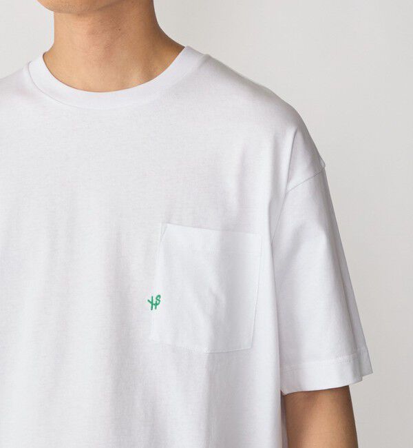 SHIPS「【WEB限定】SHIPS:〈汗染み防止加工〉ワンポイントロゴ ビッグシルエットヘビーウェイトTシャツ」|Tシャツ・カットソー|ホワイト系