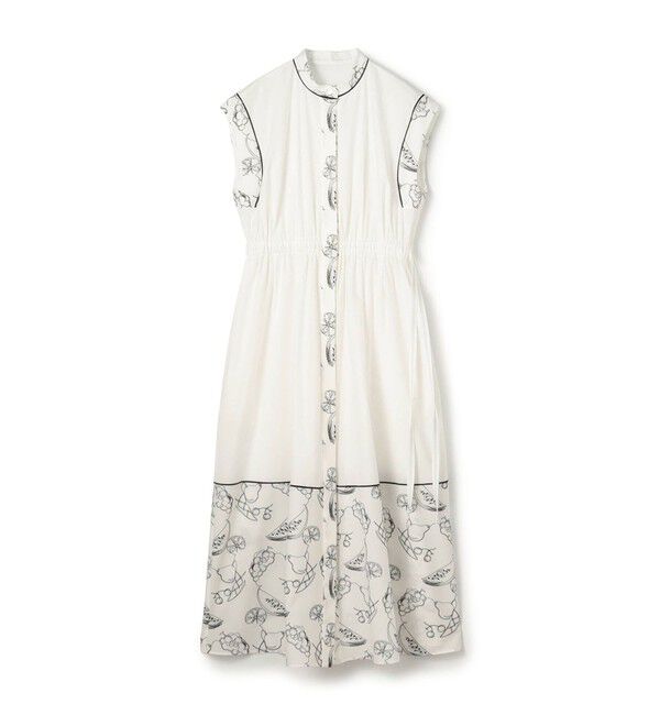 TOMORROWLAND collection「フルッタエンブロイダリー タックストレートワンピース」|ワンピース|12 ホワイト系