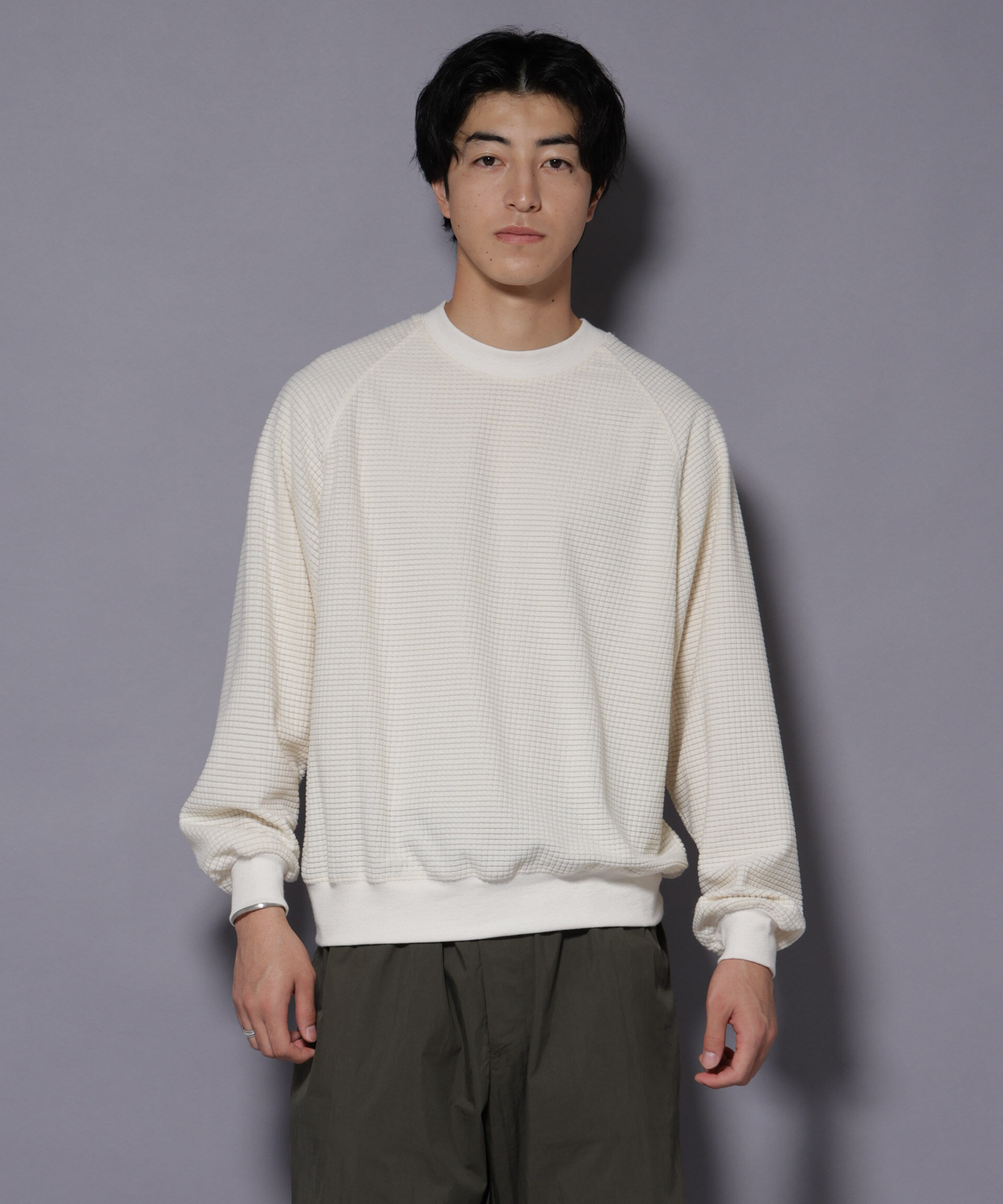 NANO universe「NORMANBROS別注 ワッフルフリース 長袖」|Tシャツ・カットソー|