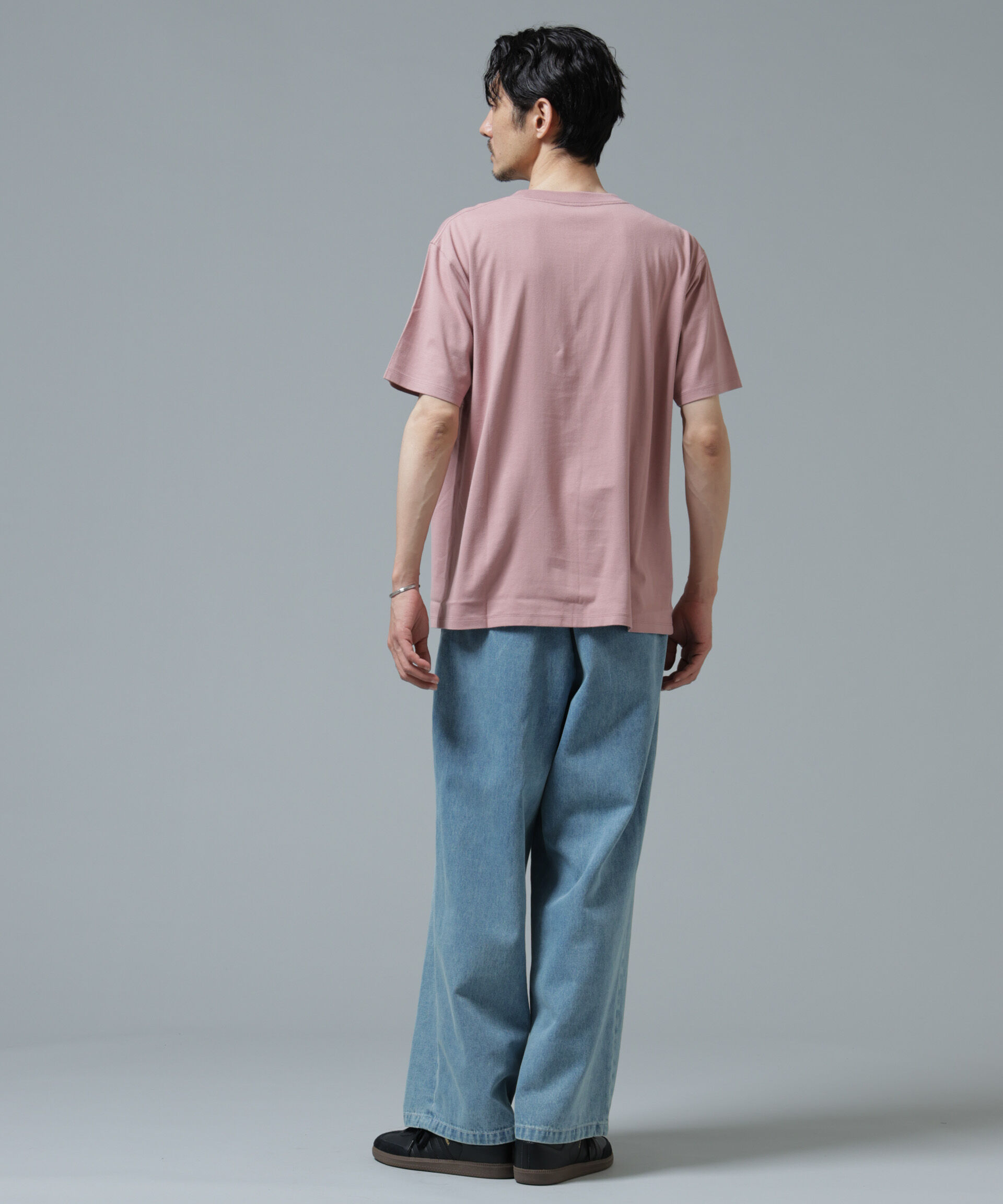 NANO universe「Anti Soaked(R) 汗染み防止 ライトウェイト 5.6oz ミドルシルエットTシャツ」|Tシャツ・カットソー|