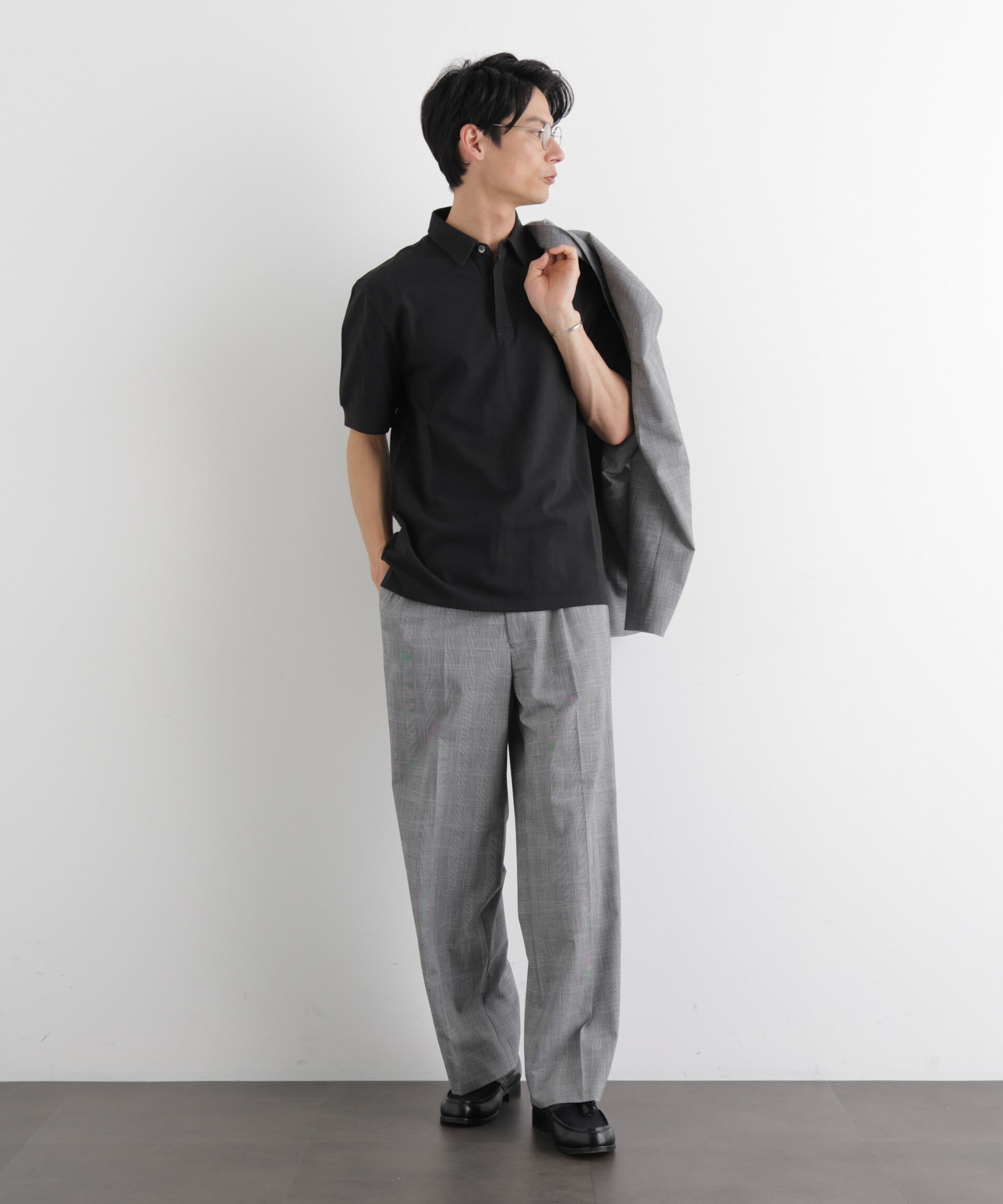nano･universe「Anti Soaked(R) 汗染み防止 比翼ポロシャツ」|Tシャツ・カットソー|