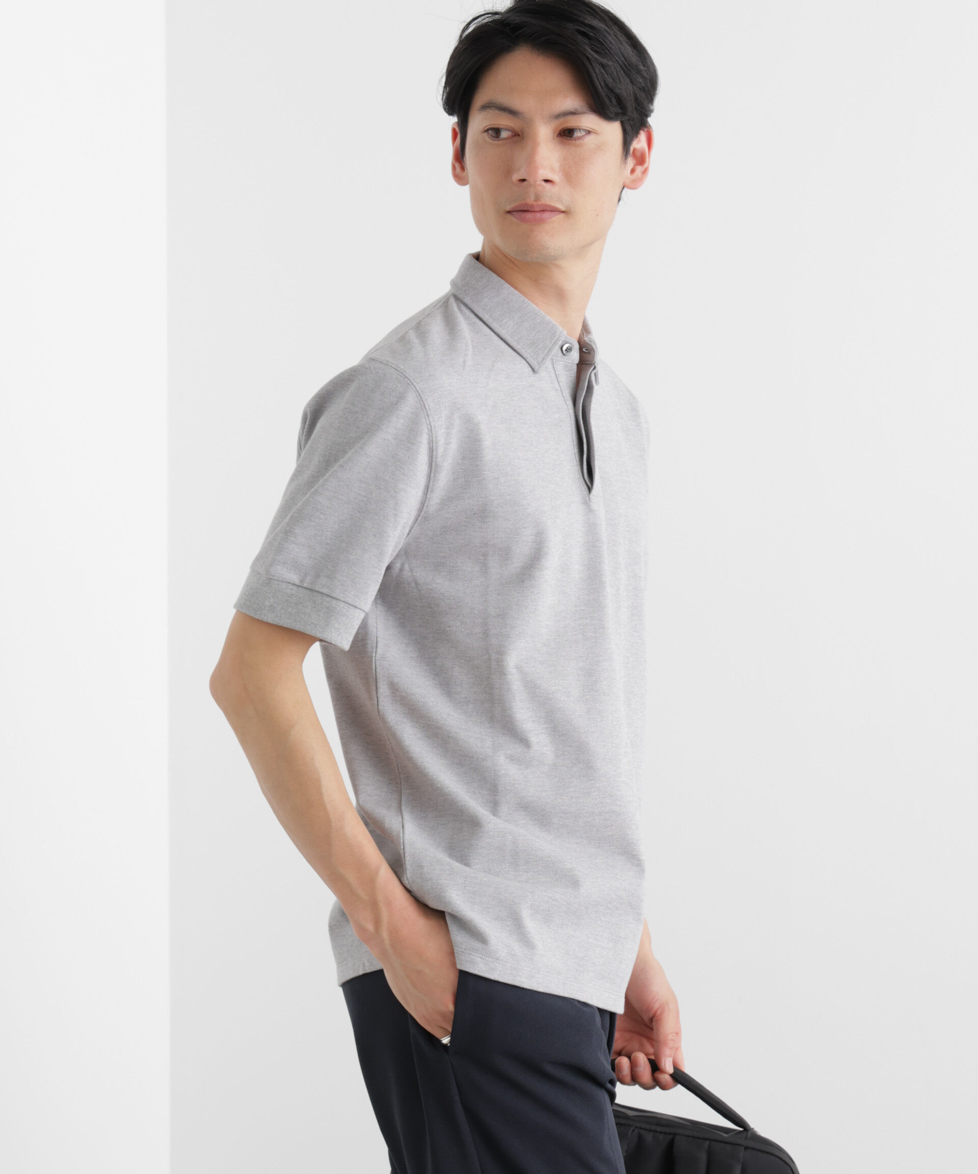 nano･universe「Anti Soaked(R) 汗染み防止 比翼ポロシャツ」|Tシャツ・カットソー|