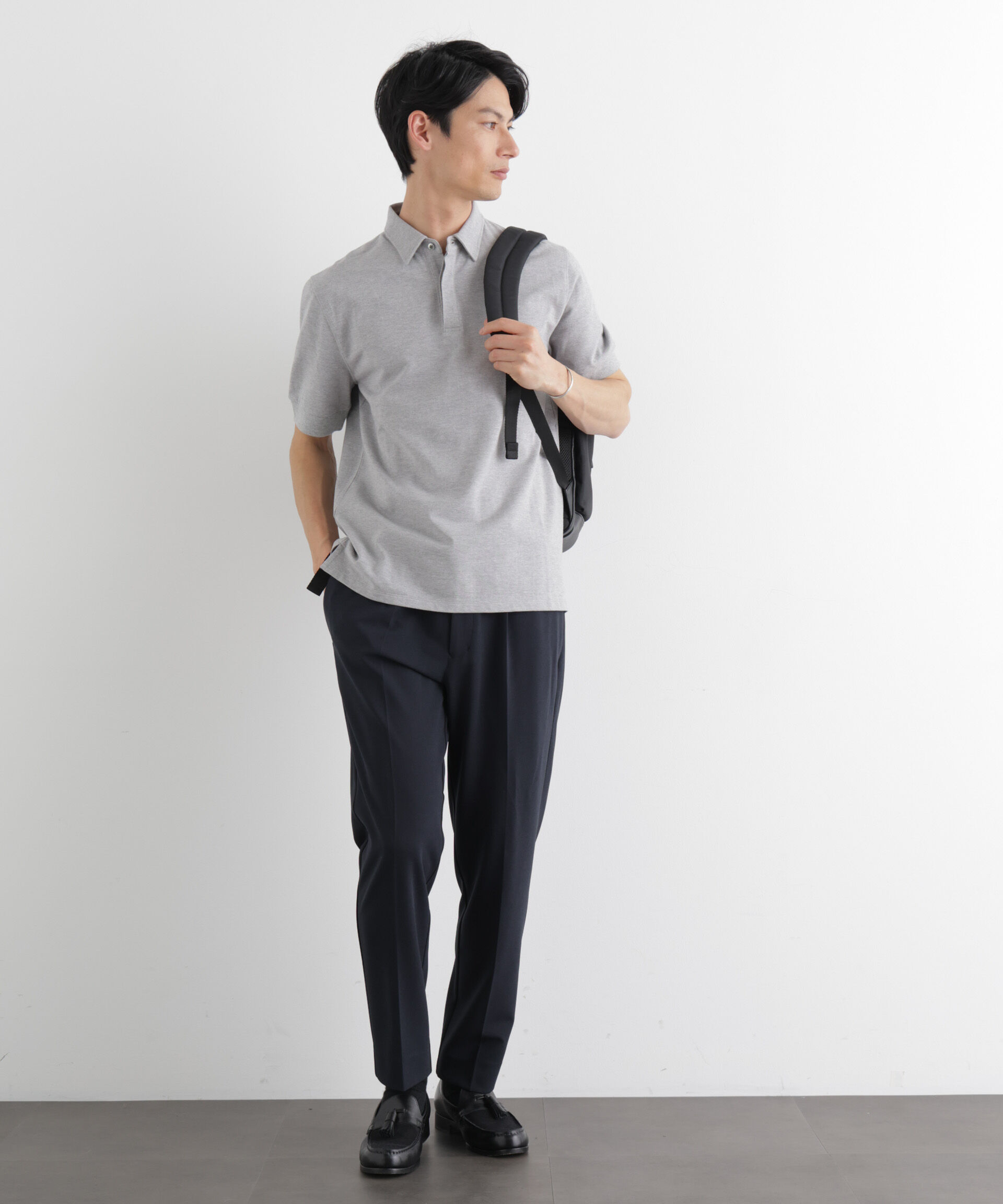 nano･universe「Anti Soaked(R) 汗染み防止 比翼ポロシャツ」|Tシャツ・カットソー|