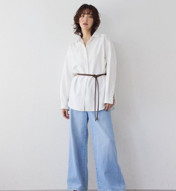  「【MONN.:.】【好評につき新色登場】クリアデニムシャツ」|シャツ・ブラウス|