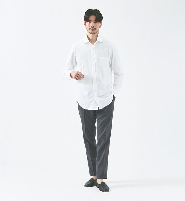ABAHOUSE「【WWS / ワークウェアスーツ】究極のワイドカラーシャツ 51-1128WB-」|シャツ・ブラウス|