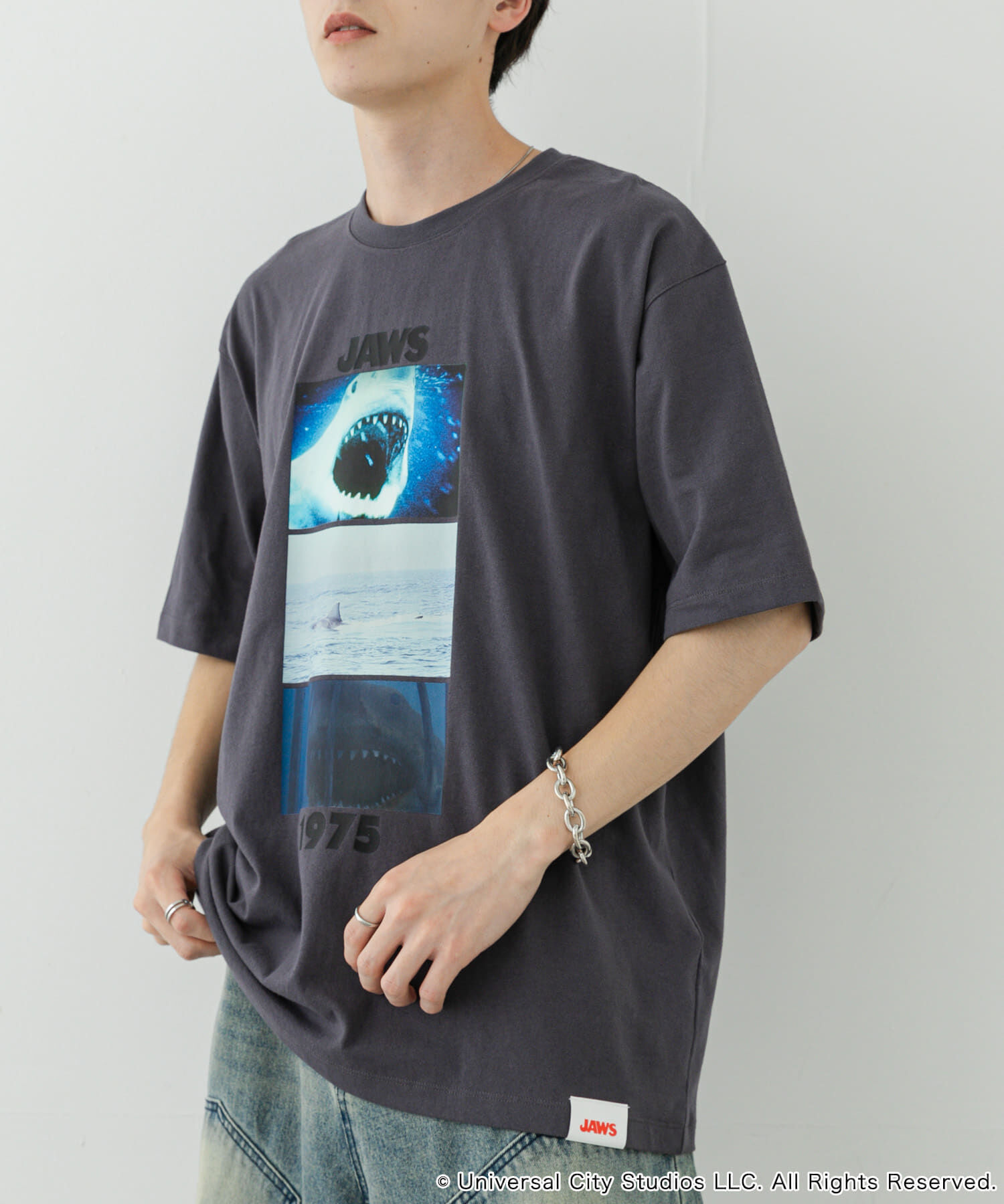 SENSE OF PLACE by URBAN RESEARCH「『別注』SENSE OF PLACE&times;JAWS　プリントT-SHIRTS/A」|Tシャツ・カットソー|