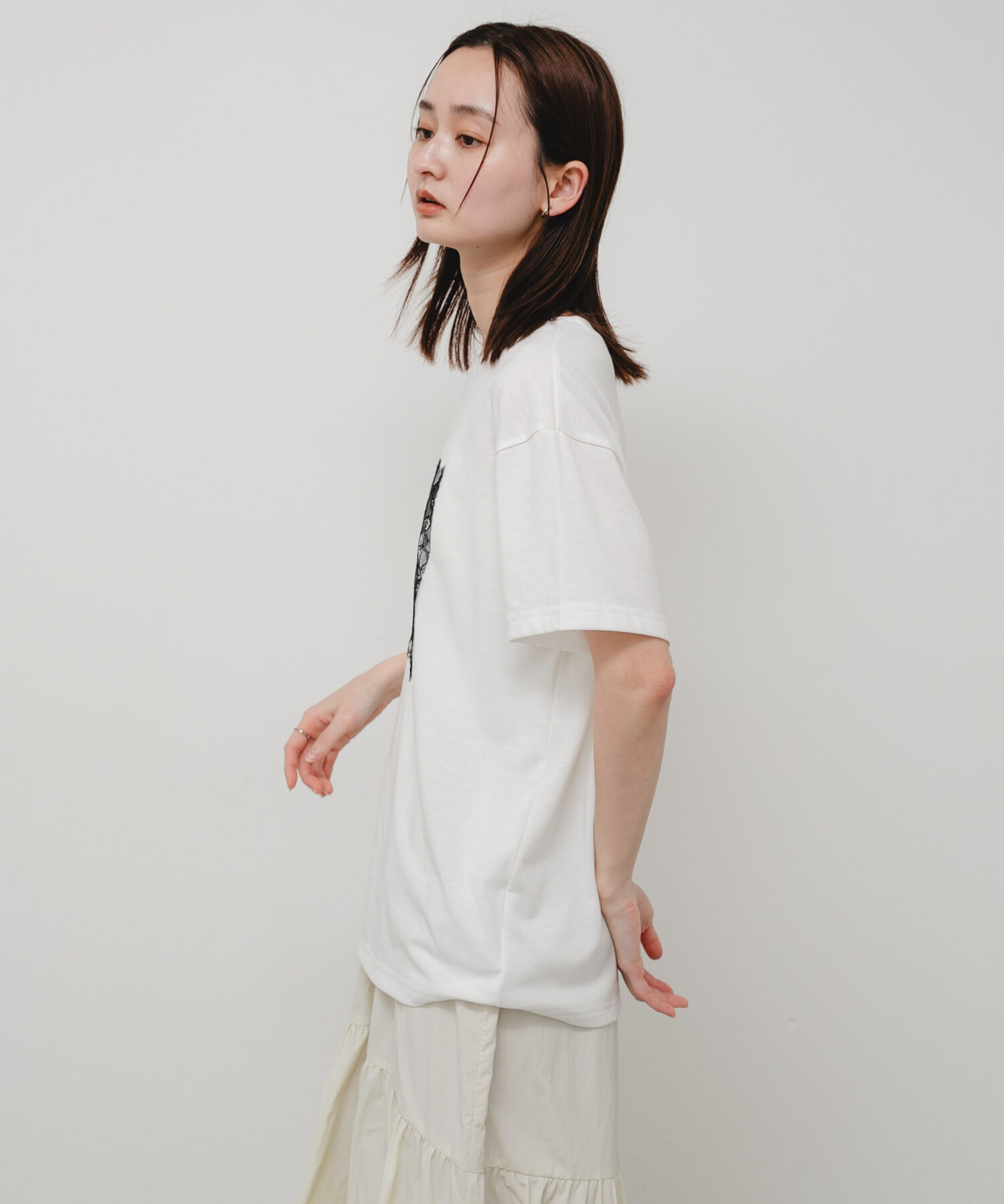 SENSE OF PLACE by URBAN RESEARCH「レースロゴTシャツ」|Tシャツ・カットソー|