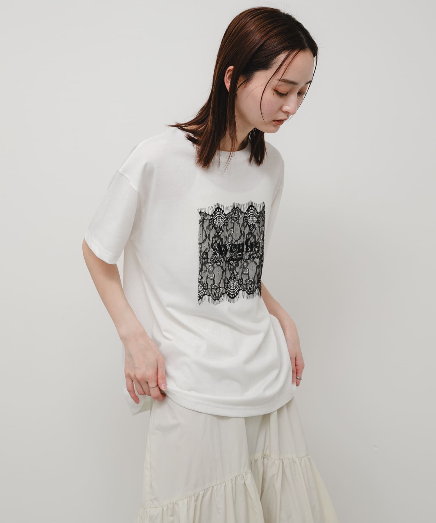 SENSE OF PLACE by URBAN RESEARCH「レースロゴTシャツ」|Tシャツ・カットソー|