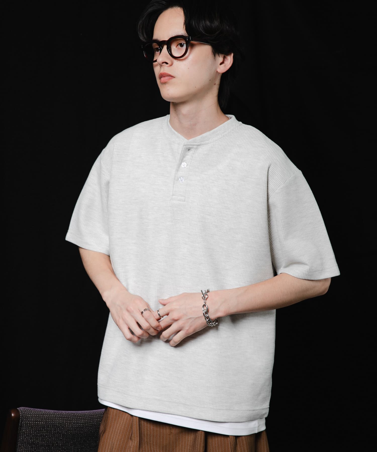 SENSE OF PLACE by URBAN RESEARCH「ヘンリーネックカノコプルオーバー」|Tシャツ・カットソー|