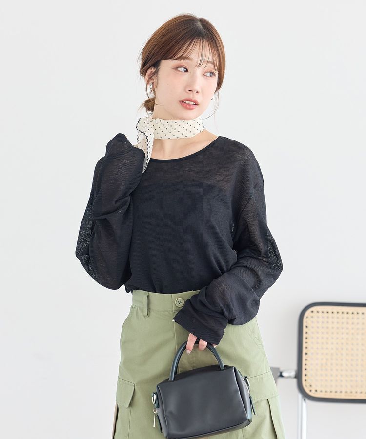 earth music&ecology「シアーワッフルプルオーバー」|Tシャツ・カットソー|