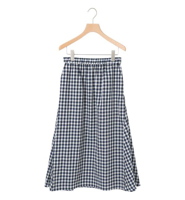 MidiUmi「MidiUmi シアサッカーチェックスカート」|スカート|