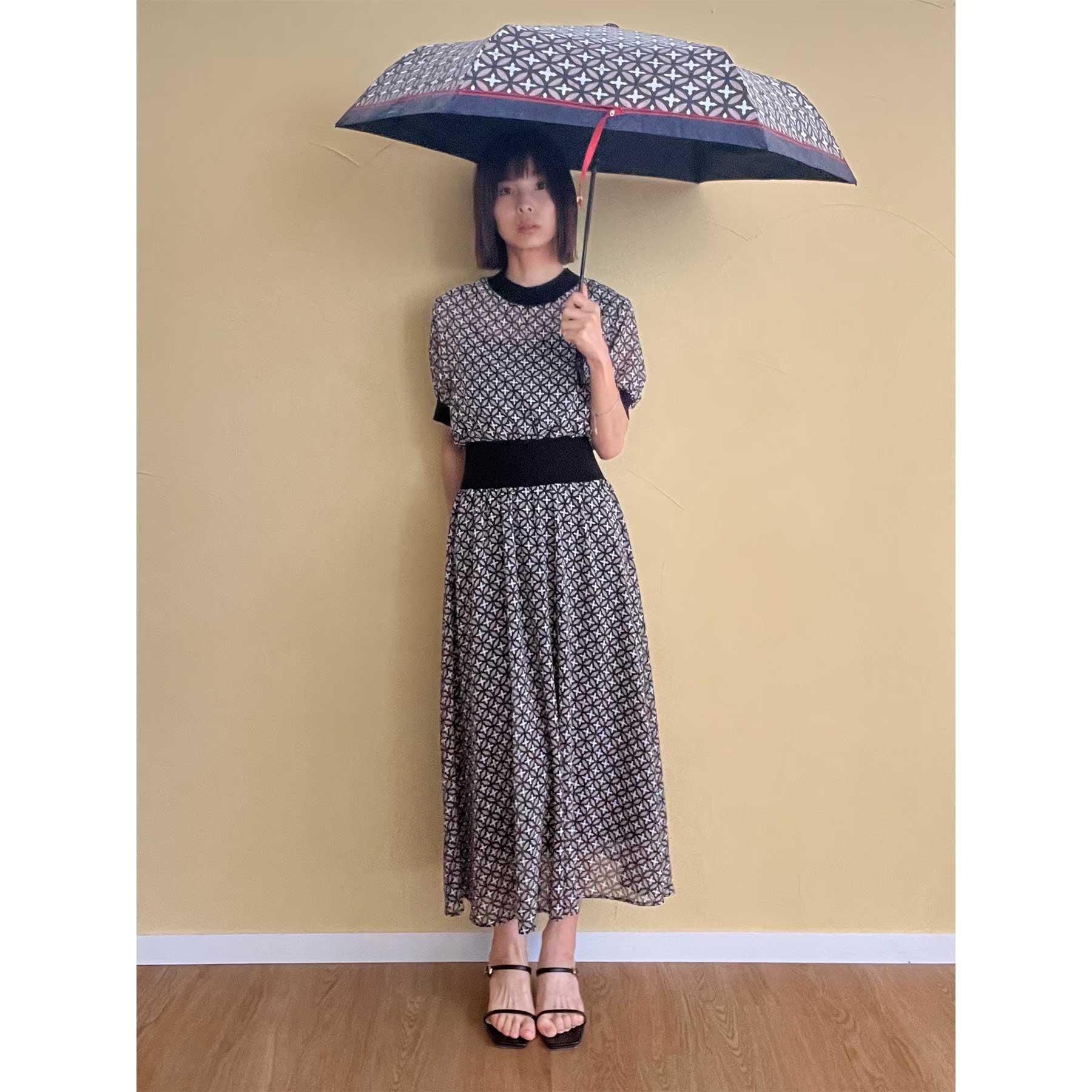 DRESSTERIOR「【otonaMUSE5月号掲載/ウォッシャブル】オーバーラップサークル シアードレス」|ワンピース|