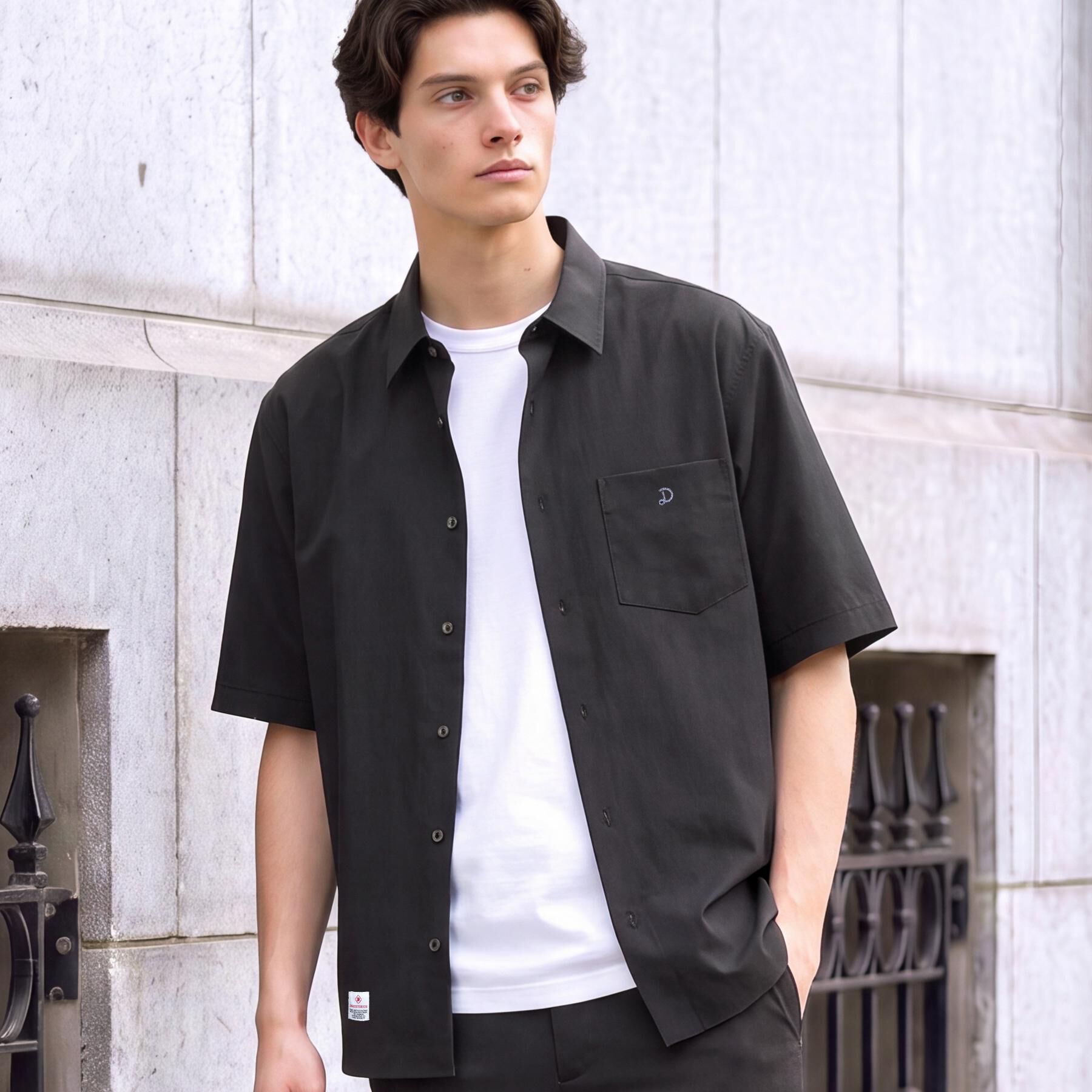 DRESSTERIOR「【接触冷感/UVカット/ウォッシャブル/Safari5月号掲載】AIRTOOL ハーフスリーブシャツ」|シャツ・ブラウス|