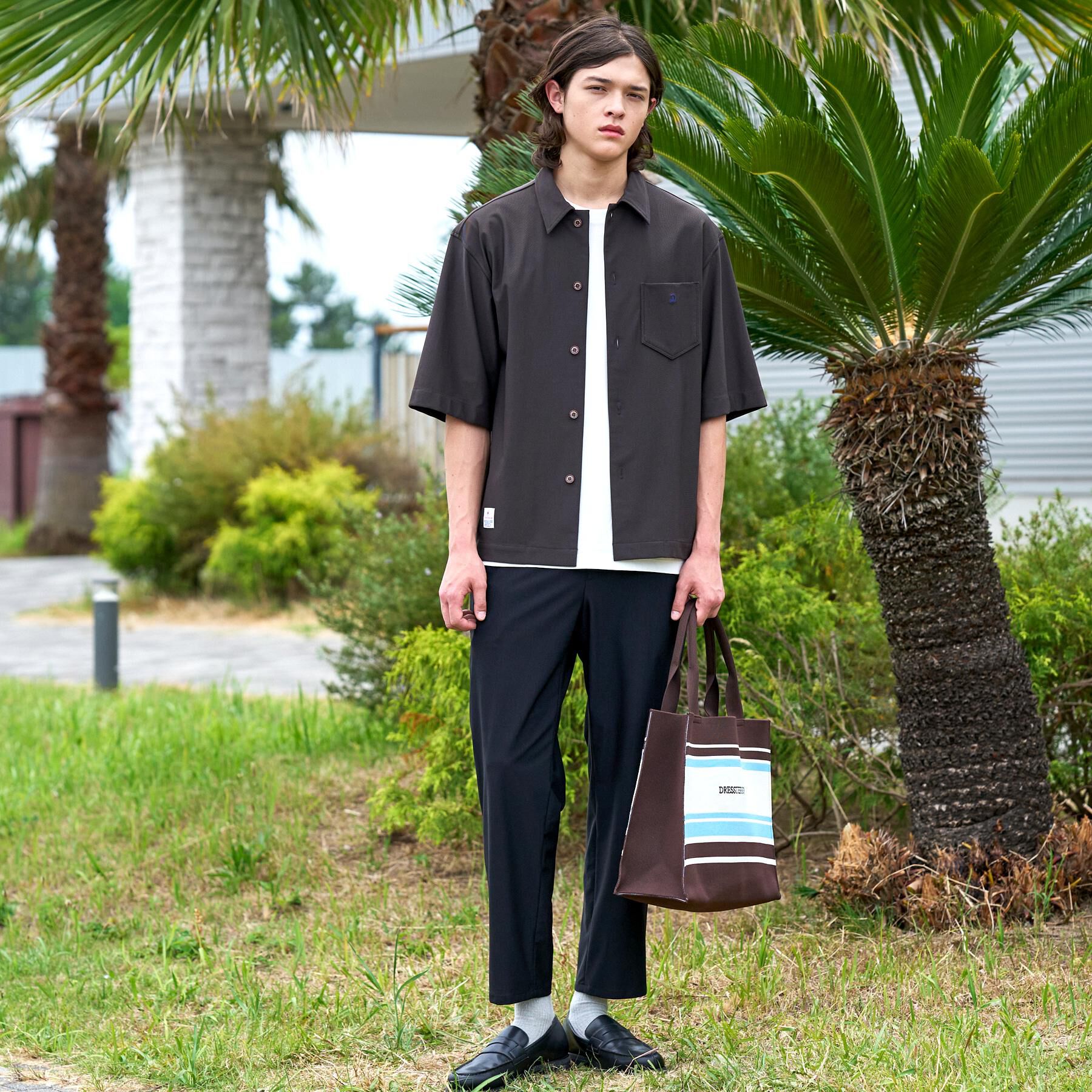DRESSTERIOR「【接触冷感/UVカット/ウォッシャブル/Safari5月号掲載】AIRTOOL ハーフスリーブシャツ」|シャツ・ブラウス|