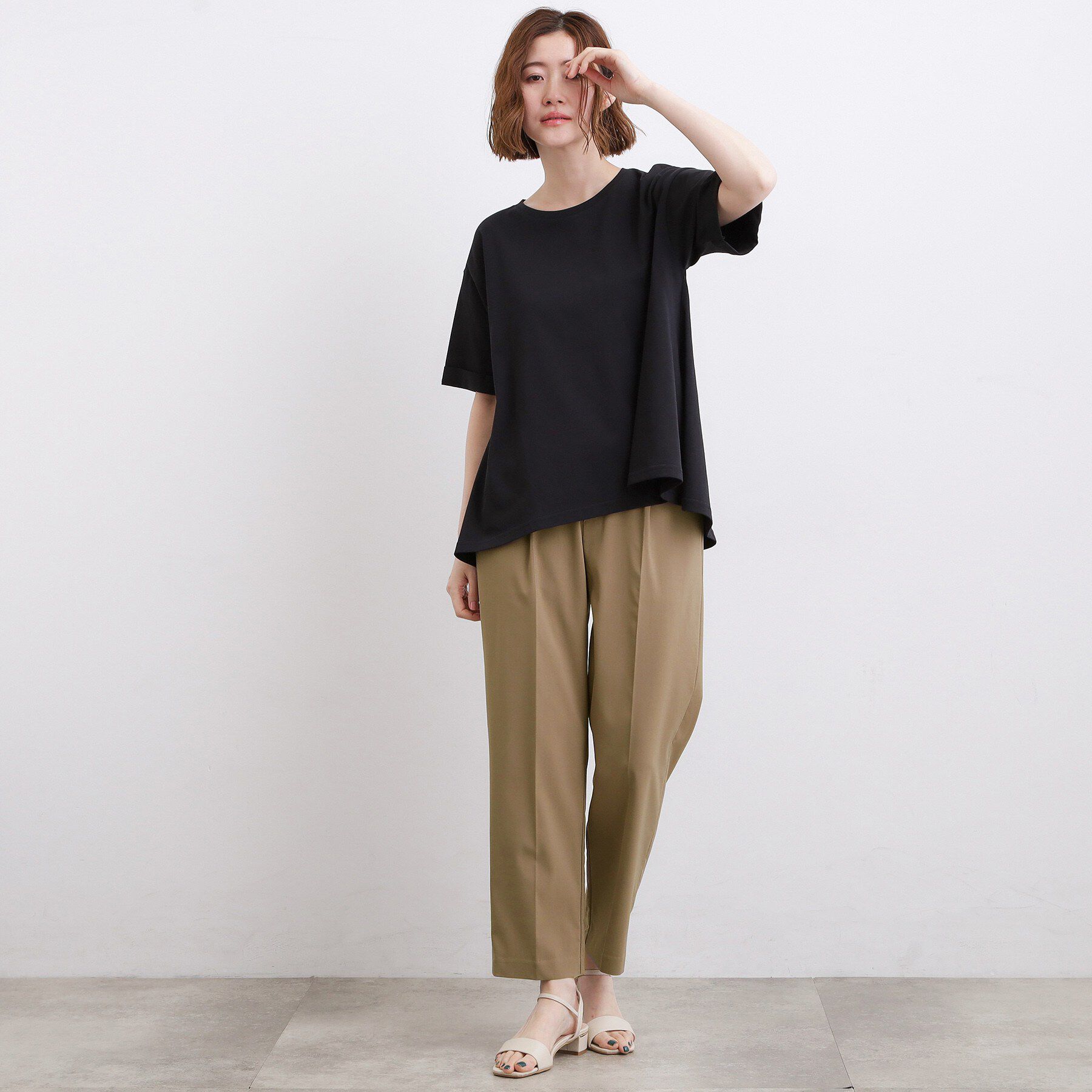 grove「【センタープレスがとれにくい】ハイパーストレッチテーパードパンツ」|その他|