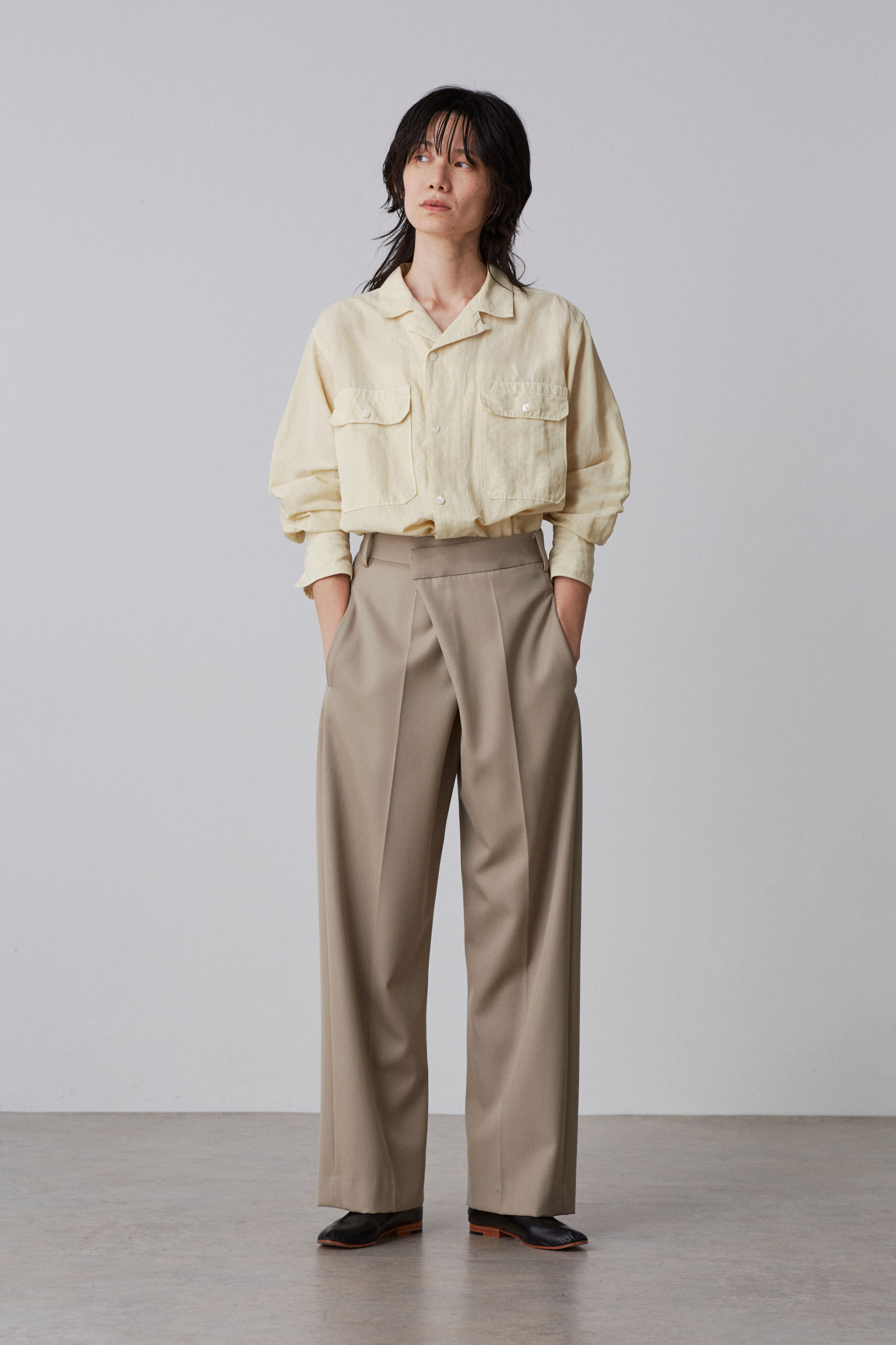 YLEVE 「YLEVE / COTTON RAMIE BROAD SHIRT」|シャツ・ブラウス|
