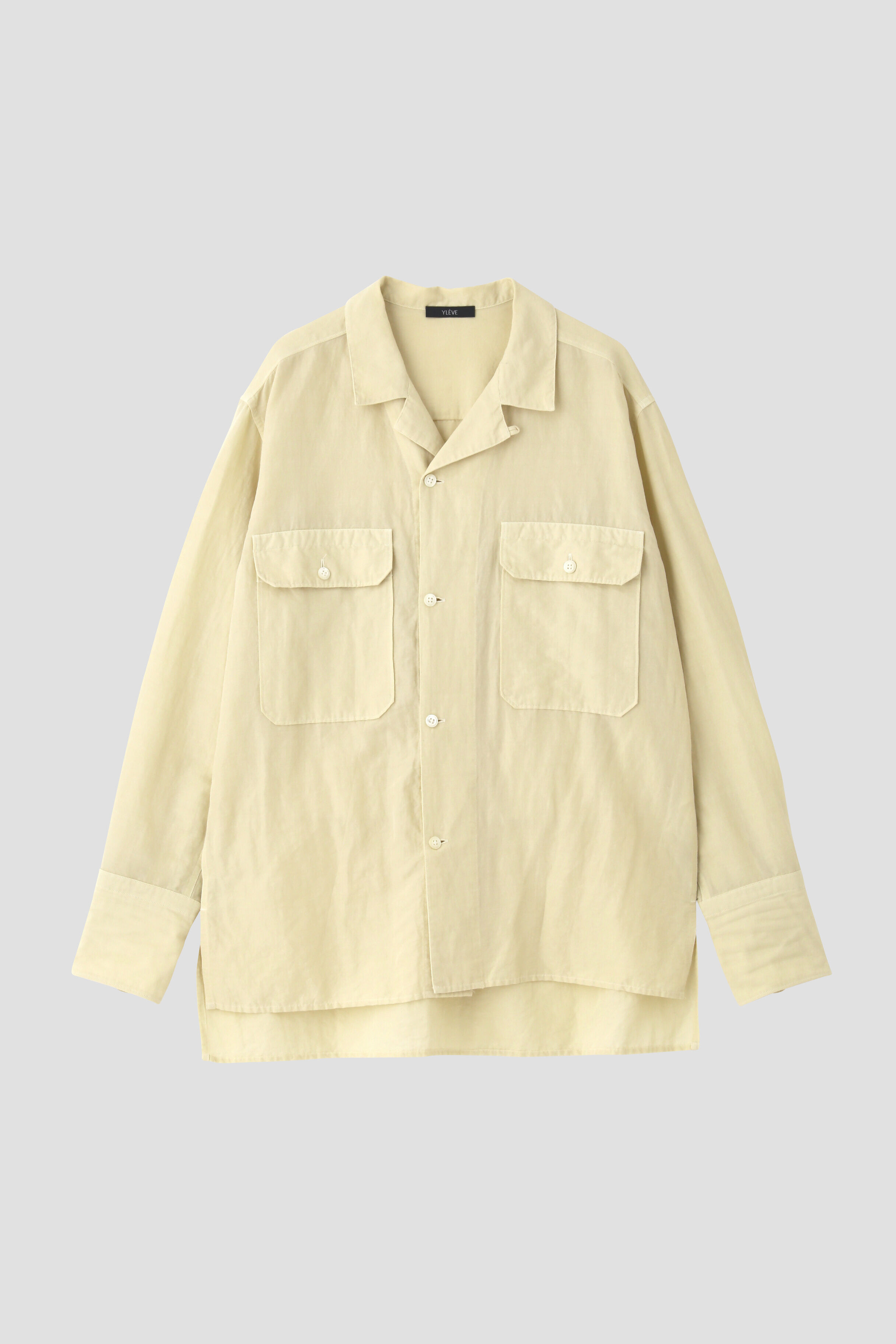 YLEVE 「YLEVE / COTTON RAMIE BROAD SHIRT」|シャツ・ブラウス|
