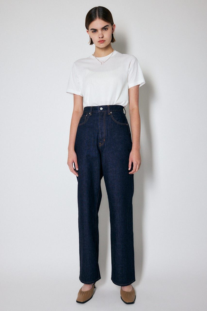 MOUSSY「HW LOOSE STRAIGHT OW」|デニム|One Wash1