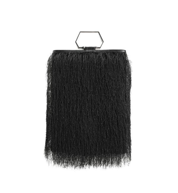 ELENDEEK「2WAY FRINGE BAG」|その他|ブラック