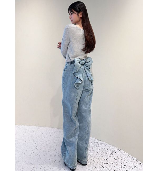 RESEXXY「バックリボンデニムパンツ」|デニム|