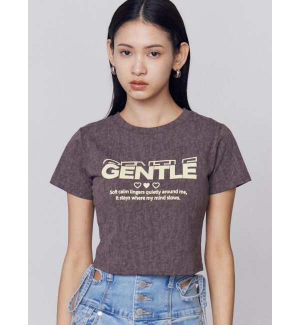 EMODA「ジェントルプリントTシャツ」|Tシャツ・カットソー|ブラウン