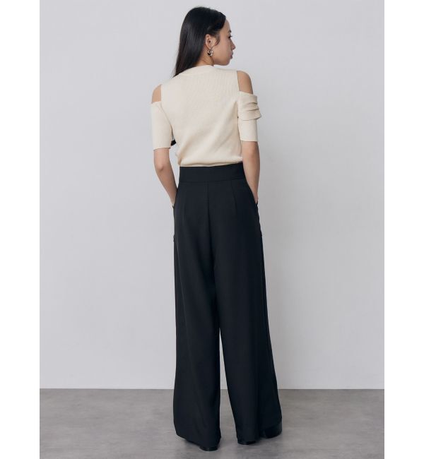 MURUA「ショルダーカットZIPハーフニット」|ニット・セーター|