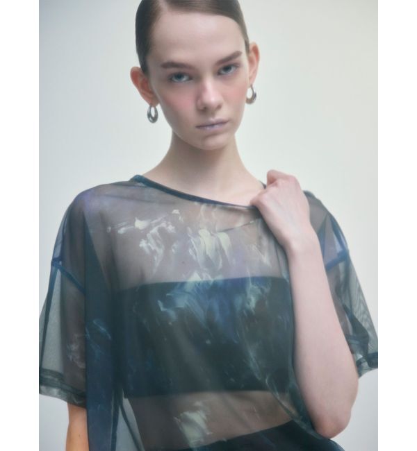 MURUA「【LIA KIMURA&times;MURUA】シアーTシャツ」|Tシャツ・カットソー|