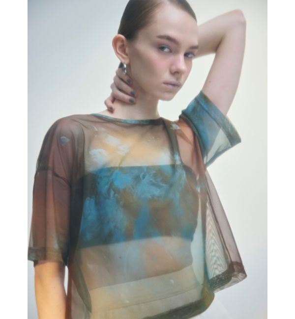 MURUA「【LIA KIMURA&times;MURUA】シアーTシャツ」|Tシャツ・カットソー|