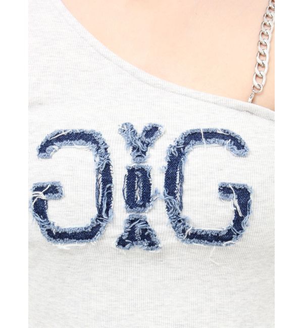 GYDA「Denim Symmetry GYDAワンショルチェーンタンクトップ」|タンクトップ|