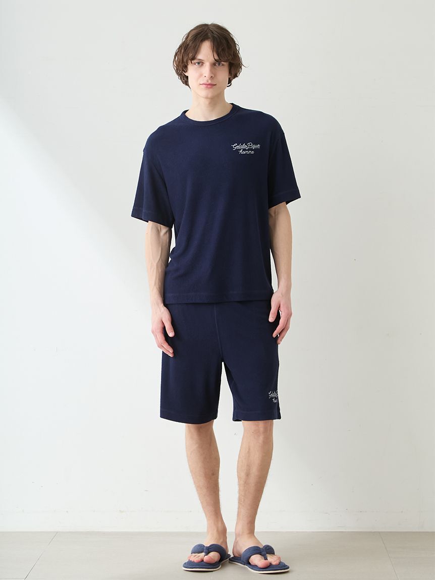 GELATO PIQUE HOMME「【HOMME】【接触冷感】【UVカット】パイルワンポイントロゴ刺繍ハーフパンツ」|その他|