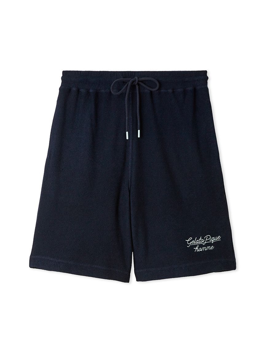 GELATO PIQUE HOMME「【HOMME】【接触冷感】【UVカット】パイルワンポイントロゴ刺繍ハーフパンツ」|その他|NVY