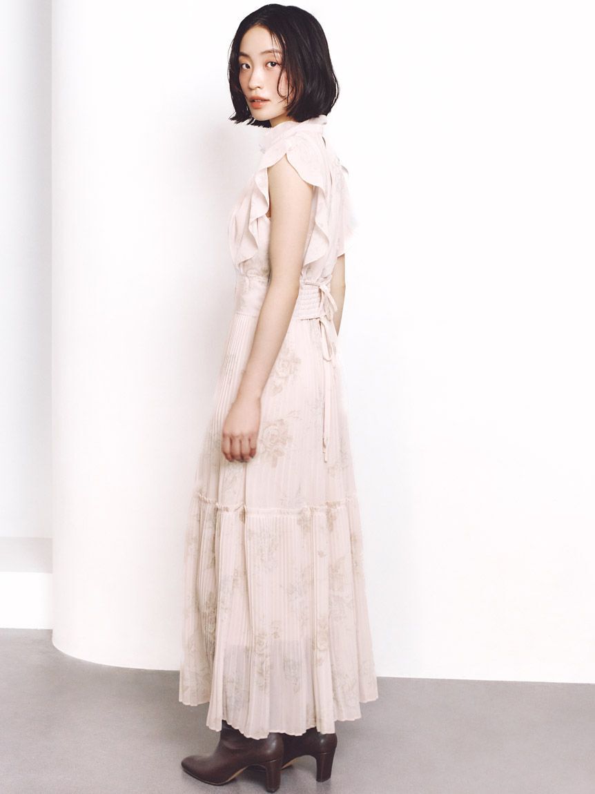 SNIDEL「【販路限定サイズあり】Sustainableプリーツプリントワンピース」|ワンピース|