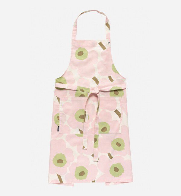 Marimekko「Pieni Unikko エプロン」|その他|ﾋﾟﾝｸ&times;ﾗｲﾄｸﾞﾘｰﾝ&times;ｻﾝﾄﾞ