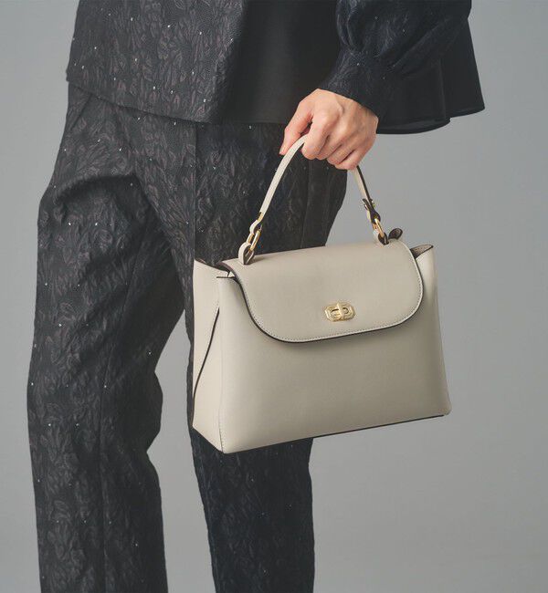 UNITED ARROWS「ダブルフェイス ワンハンドル バッグ」|ハンドバッグ|BEIGE