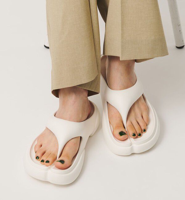 BEAUTY&YOUTH UNITED ARROWS「＜PAES＞NEW FLIPFLOP タビサンダル」|サンダル|WHITE