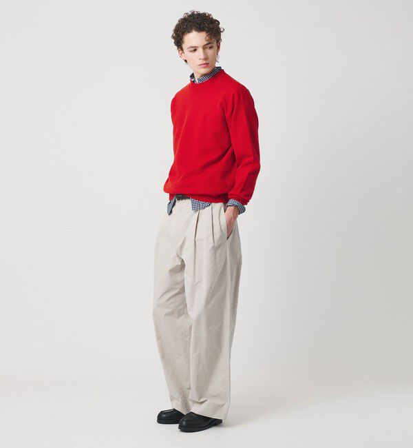 BEAUTY&YOUTH UNITED ARROWS「ハイブリッド リネン クルーネック ニット ウォッシャブル」|ニット・セーター|