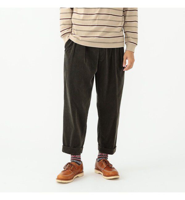 BEAMS PLUS「2 Pleats Tapered Corduroy」|その他|D.GRN