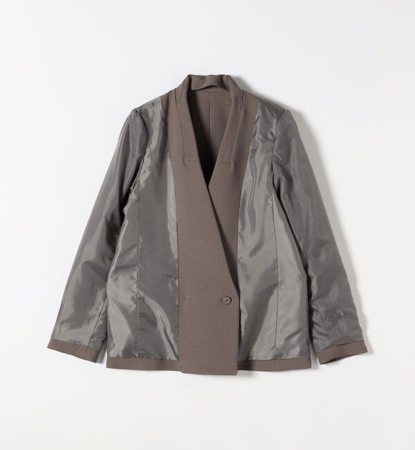 SHIPS any「SHIPS any:〈洗濯機可能〉ダブルクロス セミダブル ジャケット［NAVY BLUE］」|テーラードジャケット|
