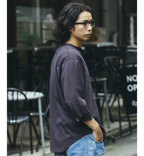 JOURNAL STANDARD relume「ガーメントダイ スリーピング ヘンリーネック Tシャツ」|Tシャツ・カットソー|
