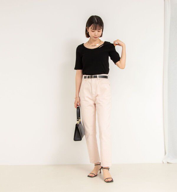 Rie Miller「ランダムテレコ2WAYプルオーバー」|Tシャツ・カットソー|