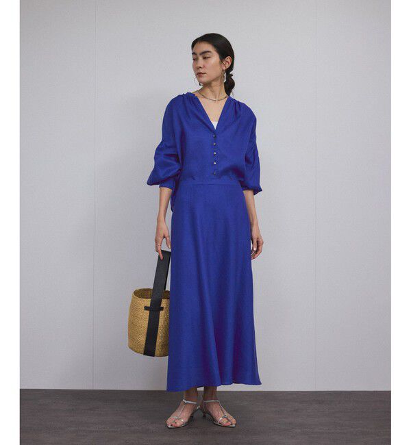 SALON adam et rope'「リネンスキッパーギャザーブラウス / ［GENTLE LINEN］」|シャツ・ブラウス|
