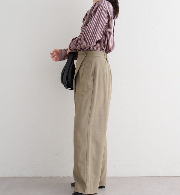  「【セットアップ対応/S.Mサイズ展開】B シャンブレーラップスラックス」|その他|