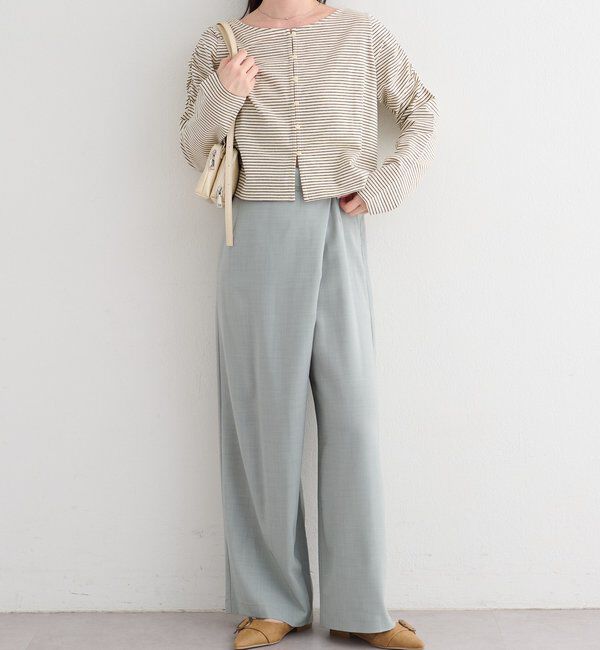  「【セットアップ対応/S.Mサイズ展開】B シャンブレーラップスラックス」|その他|
