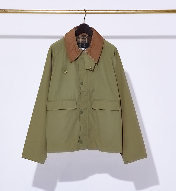 ABAHOUSE「【BARBOUR】SPEY / リップストップ ショートブルゾン」|ブルゾン・スタジャン|セージグリーン