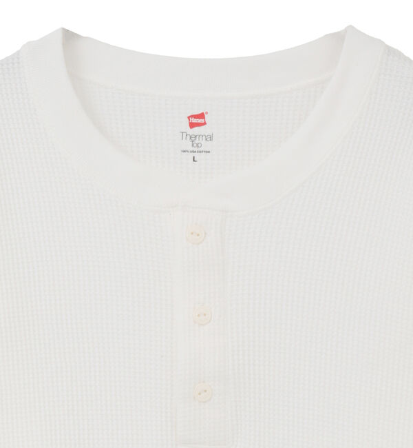 SOFFITTO「【Hanes/ヘインズ】サーマルトップ ヘンリーネックロングスリーブ」|Tシャツ・カットソー|