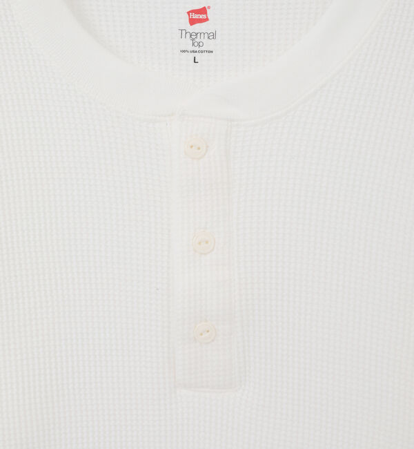 SOFFITTO「【Hanes/ヘインズ】サーマルトップ ヘンリーネックロングスリーブ」|Tシャツ・カットソー|