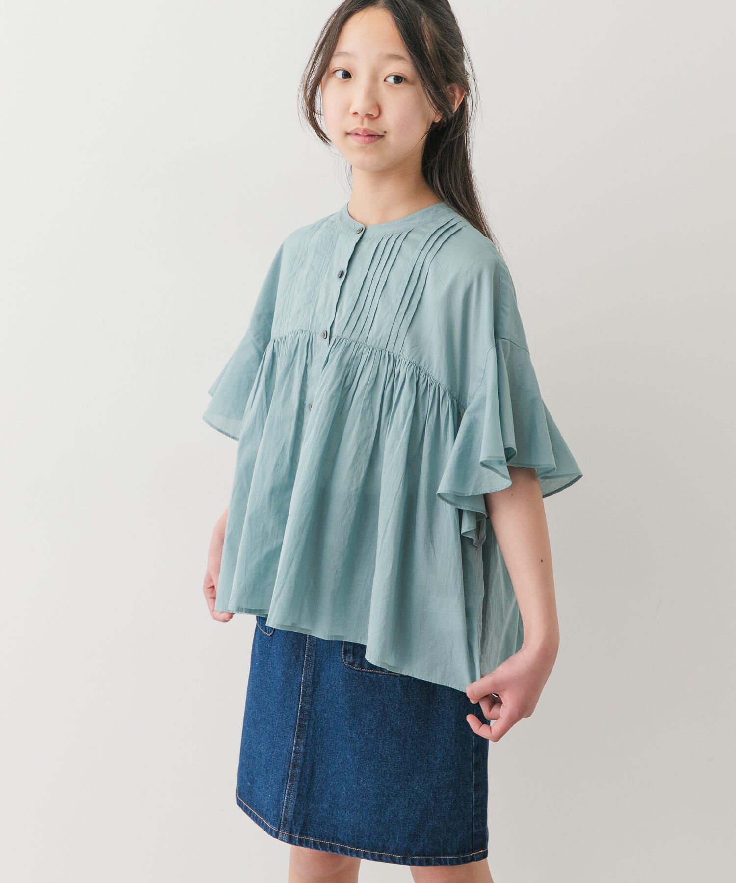 URBAN RESEARCH DOORS「『150サイズ』『親子リンク』コットンボイルピンタックブラウス(KIDS)」|その他|